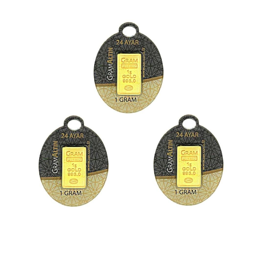 3 Gram 24 Ayar Külçe Gram Altın