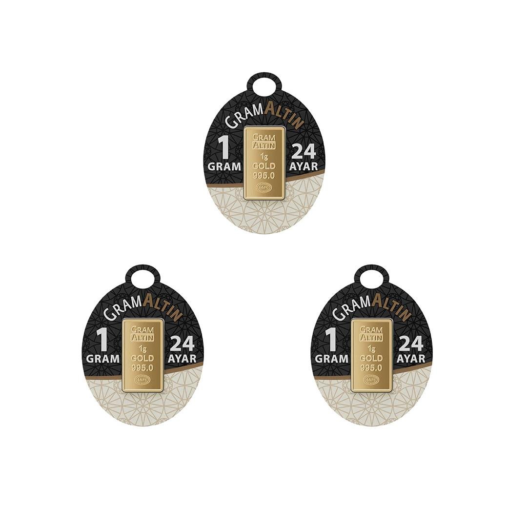 3 Gram 24 Ayar Külçe Gram Altın